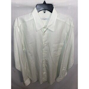 Ermenegildo Zegna Men’s Dress Shirt Size Large White Business Formal City
